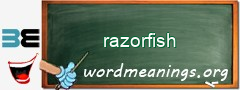 WordMeaning blackboard for razorfish
